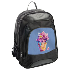 Ice Cream BackPack, Floral Design Back Pack, Kawaii BackPack, Summer Travel Bag, Unique School Bag, Stylish Cute BackPack, Gift for Her - Tawshia