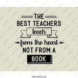 Teacher Mouse Pad, Best Teachers, Teacher Gift, Appreciation Gift, Heartfelt Teaching, Teaching from the Heart, Cute Desk Accessory - Tawshia