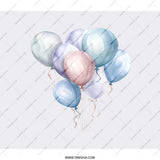 Balloons Backpack, Watercolor Balloons, Celebration Backpack, Pastel Balloons Art, Party Backpack, Balloon Lover Gift, Cute Backpack - Tawshia