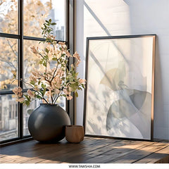 Abstract Wall Art, Modern Art Print, Minimalist Home Decor, Neutral Wall Decor, Contemporary Artwork, Gallery Wall Art (137 characters) - Tawshia