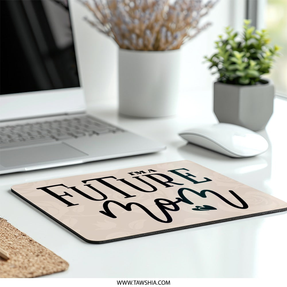 Future Mom MousePad, New Mom Gift, Pregnancy Reveal, Expecting Mom, Baby Shower Gift, Cute Mom Mouse Pad, Gift for Future Mothers - Tawshia