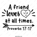 Proverbs 17 17 Mug, Friendship Mug, Christian Gift, Bible Verse Mug, Inspirational Mug, Gift for Friend, Religious Mug, Best Friend Mug - Tawshia