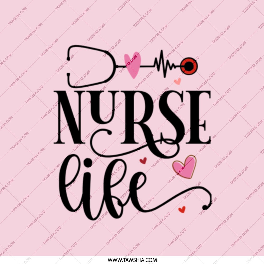 Nurse Life Pocket Mirror, Stethoscope Heartbeat Design, Cute Medical Gift, Practical Nurse, Nursing School, RN, Healthcare, Medical Student - Tawshia