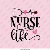 Nurse Life Pocket Mirror, Stethoscope Heartbeat Design, Cute Medical Gift, Practical Nurse, Nursing School, RN, Healthcare, Medical Student - Tawshia