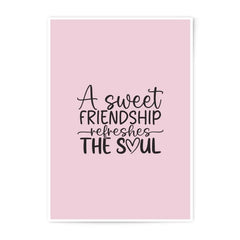 Friendship Photographic Prints, Sweet Soul Art, Pink Wall Decor, Best Friend Gift, Inspirational Quote, Home Decor, Popular Etsy Listing - Tawshia