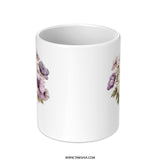Floral Anemone Mug, Watercolor Flower Bouquet Cup, Unique Coffee Mug, Artistic Gift Mug, Flower Lover Gift, Cute Mug, Floral Mug Design - Tawshia