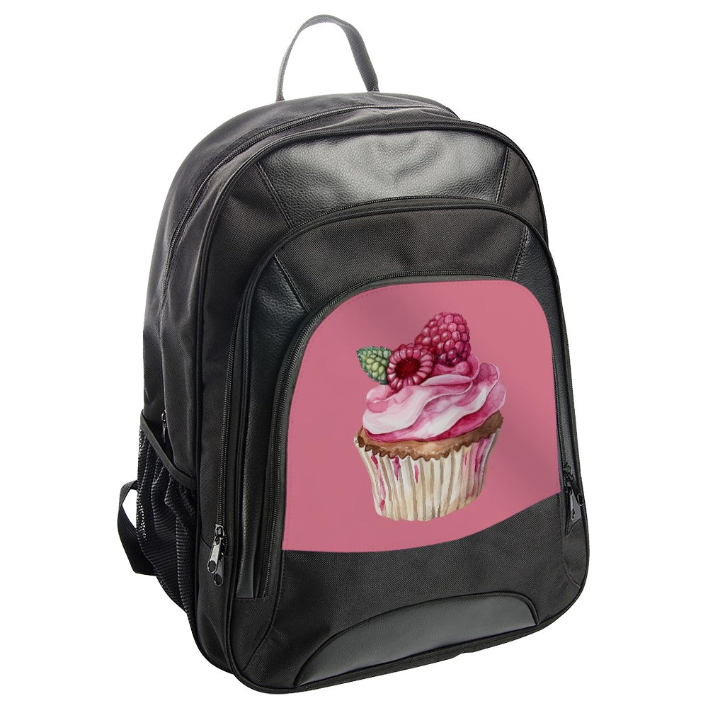Cupcake Backpack, Pink Raspberry Backpack, Foodie Backpack, Dessert Lover Gift, Sweet Treat Bag, Cute Backpack, Trendy Backpack - Tawshia