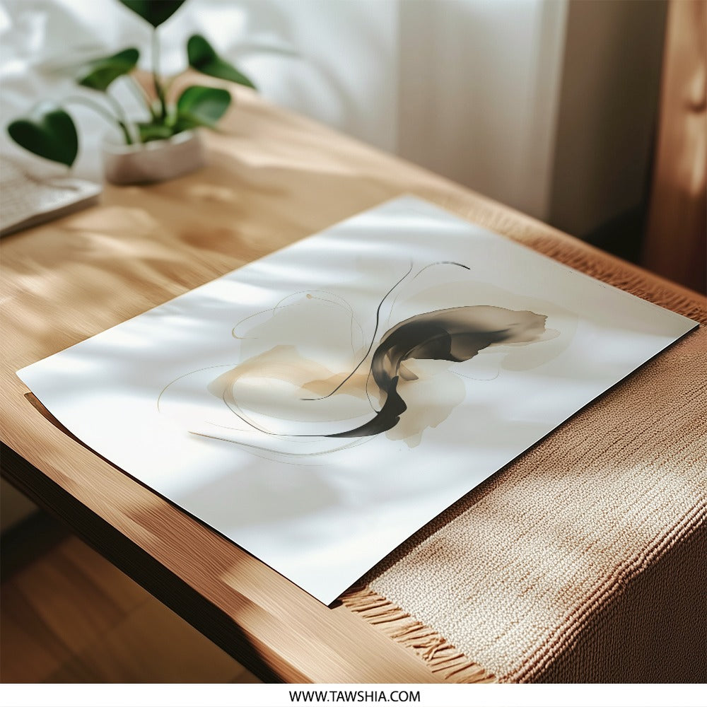 Abstract Photographic Print, Neutral Tones Art, Modern Art Print, Minimalist Wall Art, Contemporary Home Decor, Fine Art Print - Tawshia