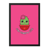 Cute Cactus Wall Art, Kawaii Print, Stay Sharp and Cute Decor, Funny Wall Art, Modern Art Print, Home Decor, Trendy Art Print, Gift Idea - Tawshia
