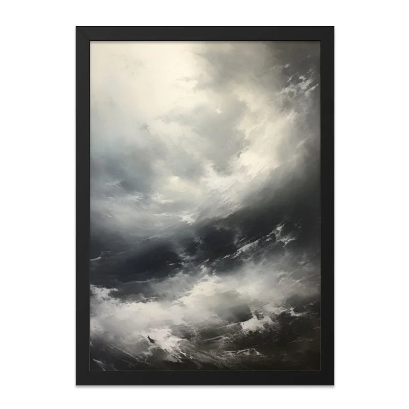 Dramatic Cloudscape Wall Art, Abstract Sky Print, Moody Weather Poster, Stormy Skies Decor, Atmospheric Home Decor, Expressive Art - Tawshia