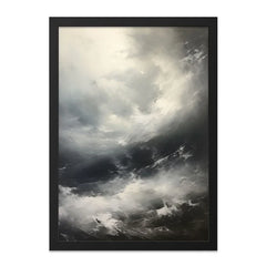 Dramatic Cloudscape Wall Art, Abstract Sky Print, Moody Weather Poster, Stormy Skies Decor, Atmospheric Home Decor, Expressive Art - Tawshia