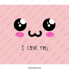 Kawaii Backpack, I Love You Backpack, Cute Backpack, Manga Backpack, Anime Backpack, Gift Idea, Unique Backpack, Stylish Backpack - Tawshia