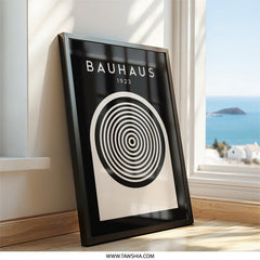 Bauhaus Wall Art, 1923 Art Print, Geometric Art Poster, Modern Wall Decor, Abstract Circle Art, Home Decor, Minimalist Art - Tawshia