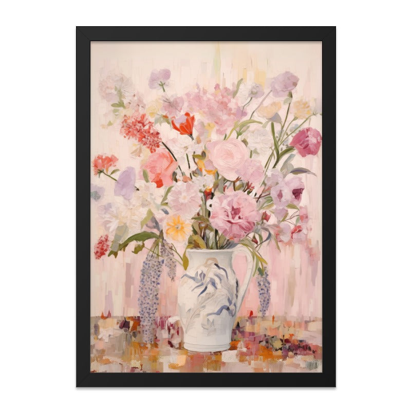Floral Wall Art, Flower Still Life, Pink Peonies Print, Botanical Art Print, Elegant Home Decor, Fine Art Painting, Floral Arrangement - Tawshia