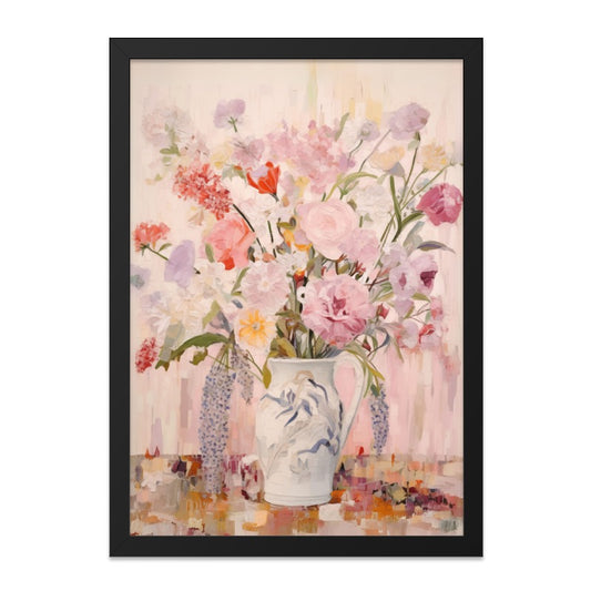 Floral Wall Art, Flower Still Life, Pink Peonies Print, Botanical Art Print, Elegant Home Decor, Fine Art Painting, Floral Arrangement - Tawshia