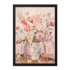 Floral Wall Art, Flower Still Life, Pink Peonies Print, Botanical Art Print, Elegant Home Decor, Fine Art Painting, Floral Arrangement - Tawshia