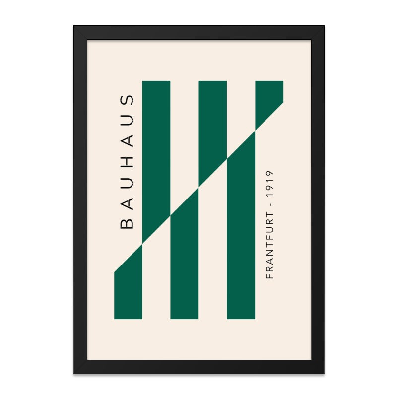 Bauhaus Wall Art, Minimalist Print, Geometric Art, Modern Home Decor, Frantfurt 1919, Stylish Wall Decor, Unique Artwork, Popular - Tawshia
