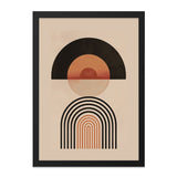 Abstract Shapes Wall Art, Modern Geometric Print, Minimalist Home Decor, Arch Circle Poster, Contemporary Art Print, Living Room Artwork - Tawshia