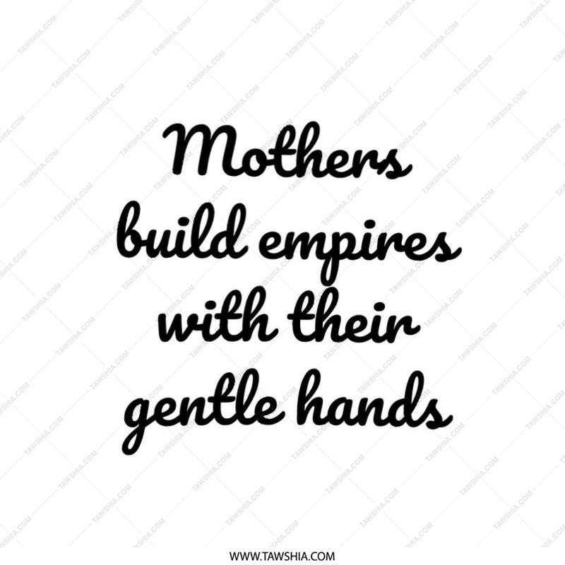 Mothers Build Empires Pillow, Gift for Mom, Empowering Women Decor, Inspirational Home Decor, Mother's Day Gift, Unique Pillow - Tawshia