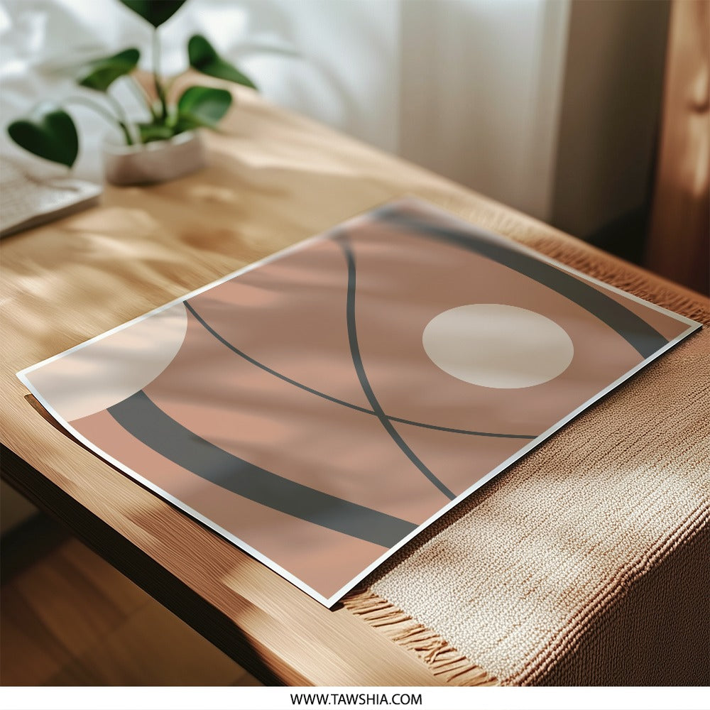 Abstract Photographic Print, Circles and Lines Art, Minimalist Home Decor, Contemporary Wall Art, Modern Art Print - Tawshia