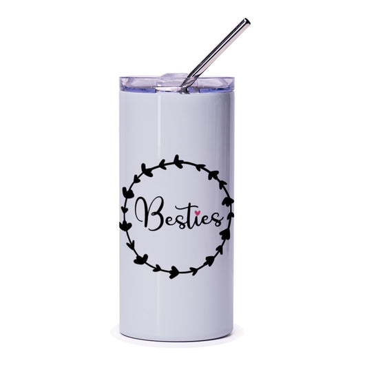 Besties Tumbler, Gift For Best Friend, Friendship Tumbler, Best Friend Gift, Funny Best Friend Gift, Cute Gift For Bestie, Friends Tumbler - Tawshia