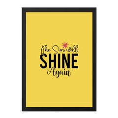 The Sun Will Shine Again Wall Art, Motivational Quote Print, Inspirational Wall Decor, Positive Vibes Artwork, Hopeful Saying Poster - Tawshia
