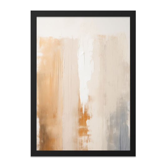 Abstract Wall Art, Neutral Color Painting, Minimalist Artwork, Modern Home Decor, Beige, Brown and White Fine Art Print, Wall Decor - Tawshia