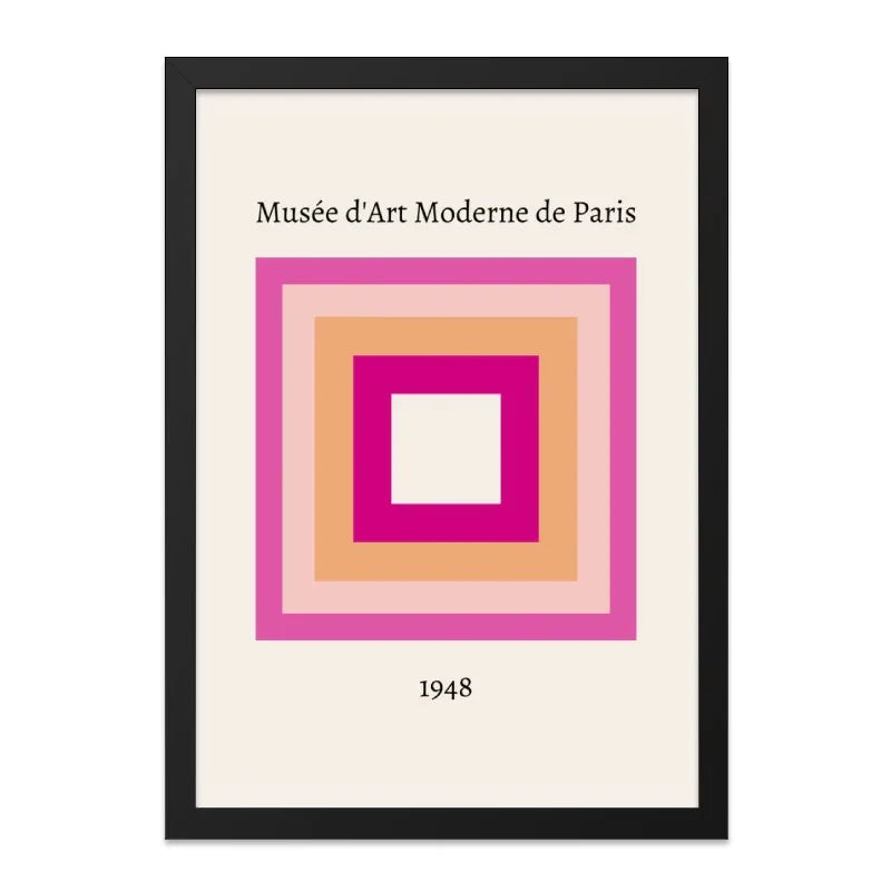 Musee Art Moderne Paris Wall Art, 1948 Geometric Print, Modern Art Poster, Abstract Squares Print, Home Decor, Gallery Wall Art - Tawshia