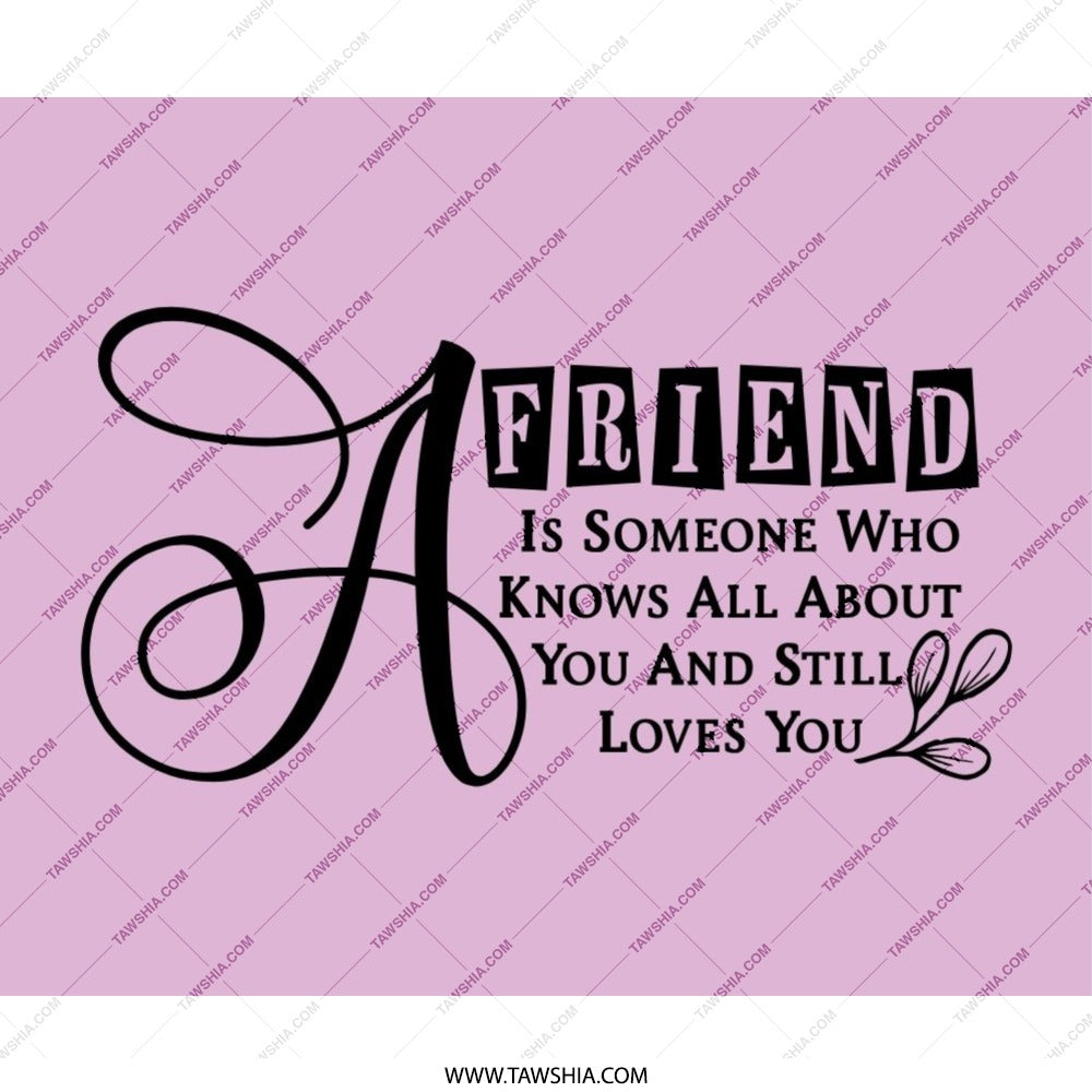 Friend Mouse Pad, Friendship Quote Gift, Best Friend Present, Motivational Mousepad, Desktop Decor, Cute Mousepad, Office Gift - Tawshia
