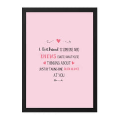 Best Friend Wall Art, Friendship Quote Print, Thoughtful Gift, Home Decor, Sister Gift, Gift For Her, Cute Wall Decor - Tawshia