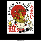 Ramen vs Sushi Graphic Design Trendy Art product type