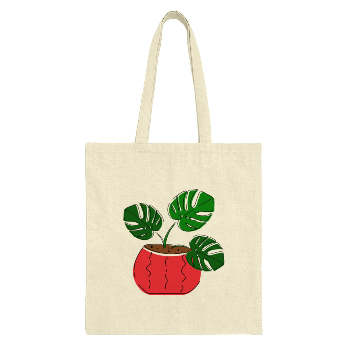 Potted Plant Graphic Print Tote Bag Fashionable product type