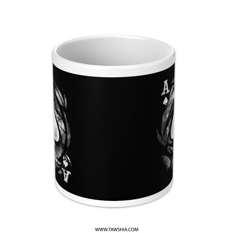 Black Playing Card Design Ace of Spades Mug product