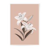 Lily Flower Photographic Print, Floral Wall Art, Botanical Art Print, Flower Photography, Home Decor, Elegant Art, Living Room Decor - Tawshia