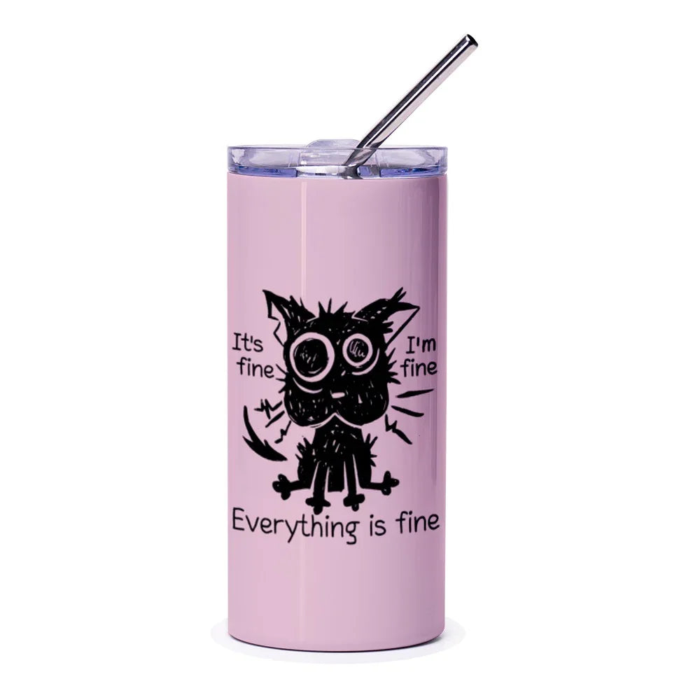 Everything is fine It's fine I'm fine tumbler product