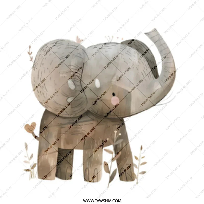 Cute Elephant Mug, Watercolor Mug, Animal Lover Gift, Coffee Cup, Tea Mug, Unique Mug, Gift for Her, Gift for Him, Adorable Elephant Design - Tawshia