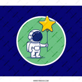 Astronaut Backpack, Cute Starry Space, Outer Space Backpack, Cosmonaut Design, Unique Kids Backpack, Gifts for Space Lovers - Tawshia