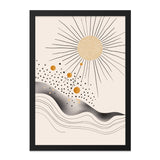 Abstract Sun Wall Art, Celestial Print, Minimalist Wall Decor, Geometric Art Print, Modern Home Decor, Contemporary Wall Art - Tawshia