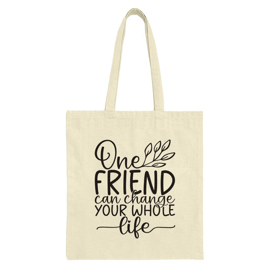 Friendship Quote Tote Bag, Best Friend Gift, Inspirational Tote, Gift for Her, Motivational Bag, Positive Vibes Tote Bag - Tawshia