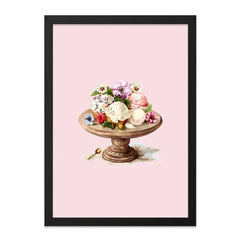 Ice Cream Wall Art, Dessert Print, Foodie Decor, Whimsical Kitchen Art, Sweet Treat Illustration, Home Decor, Gift Idea - Tawshia