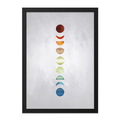 Moon Phases Wall Art, Celestial Decor, Modern Art Print, Lunar Cycle, Astronomy Gift, Minimalist Home Decor - Tawshia