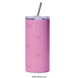Butterfly Cupcake Tumbler, Pink Tumbler, Cute Tumbler, Gift for Her, Birthday Gift, Stainless Steel Tumbler - Tawshia