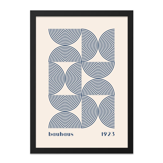 Bauhaus Wall Art Print, 1923 Geometric Poster, Minimalist Wall Decor, Modern Art, Home Decor, Circle Design, Abstract Wall Hanging - Tawshia