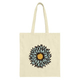 Blue Sunflower Tote Bag, Floral Print Tote, Nature Inspired Bag, Everyday Tote Bag, Gift for Her, Stylish Tote Bag, Unique Design - Tawshia
