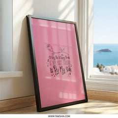 Best Friend Wall Art, Bride Decor, Friendship Quote Print, Pink Wall Decor, Bridesmaid Gift, Friend Gift Idea, Home Decor, Wall Hanging - Tawshia