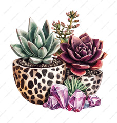 Succulent Coffee Mug, Crystal Mug, Plant Lover Gift, Unique Mug for Plant Lovers, Decorative Mug, Aesthetic Mug, Giraffe Print Mug - Tawshia