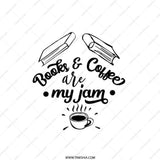 Books Coffee Pocket Mirror, Book Lover Mirror, Coffee Lover Gift, Reading Gift, Bookish Gift, Cute Mirror, My Jam Mirror - Tawshia