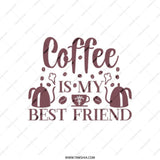 Coffee Is My Best Friend Tote Bag, Unique Gift for Coffee Lover, Everyday Tote Bag, Shopping Bag, Book Bag, Reusable Grocery Bag - Tawshia
