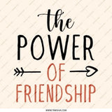Friendship Power Pinback Button, Best Friend Gift, Friend Quote Button, Inspirational Button, Positive Message Pin, Friend Appreciation - Tawshia