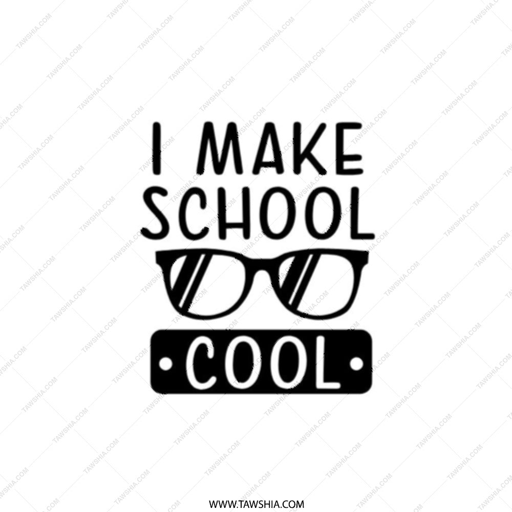 School Cool Pocket Mirror, Teacher Gift, Student Accessory, Novelty Mirror, Funny Pocket Mirror, Back to School Gift, Teacher Appreciation - Tawshia